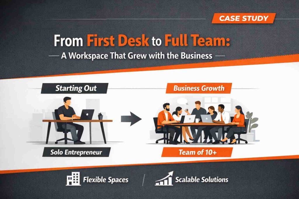 From First Desk to Full Team A Workspace That Grew with the Business - Vibe Coworking Spaces