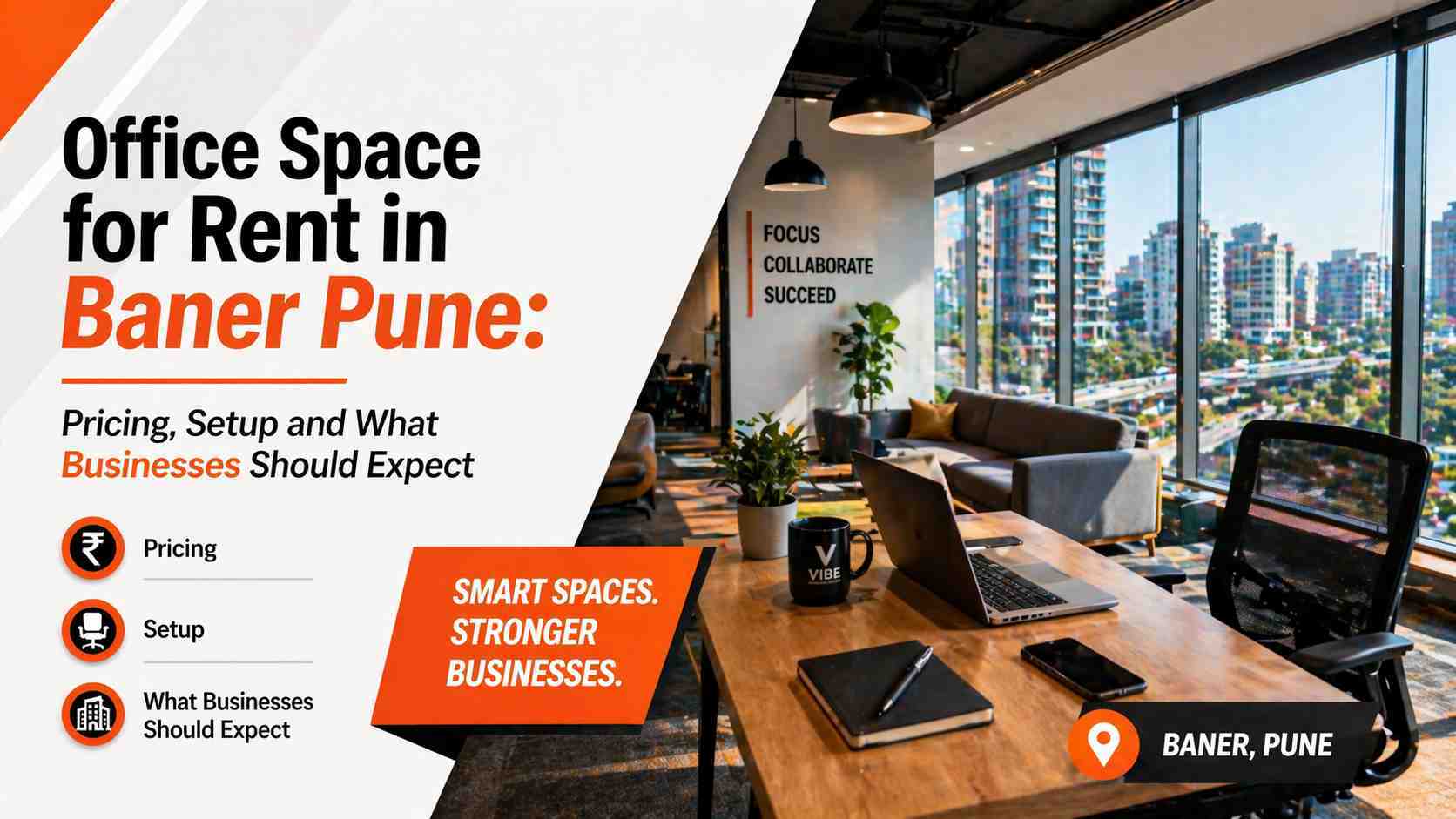 Office Space for Rent in Baner Pune Pricing Setup and What Businesses Should Expect - Vibe Coworking Spaces