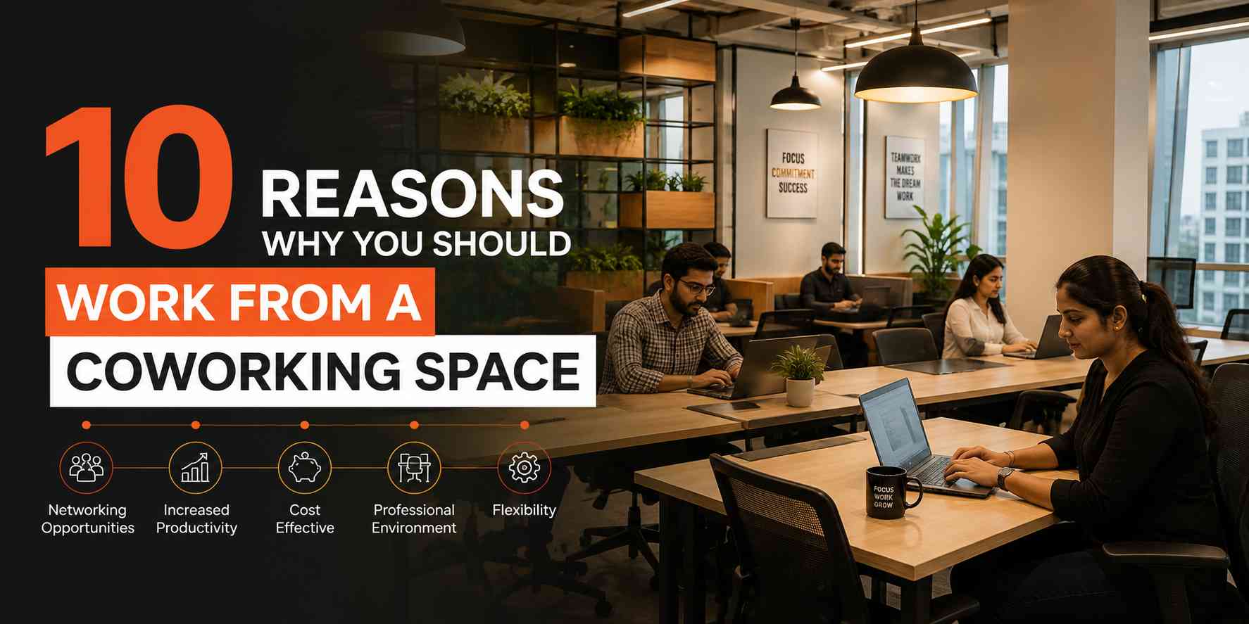 10 Reasons Why You Should Work From A Coworking Space - Vibe Coworking Spaces